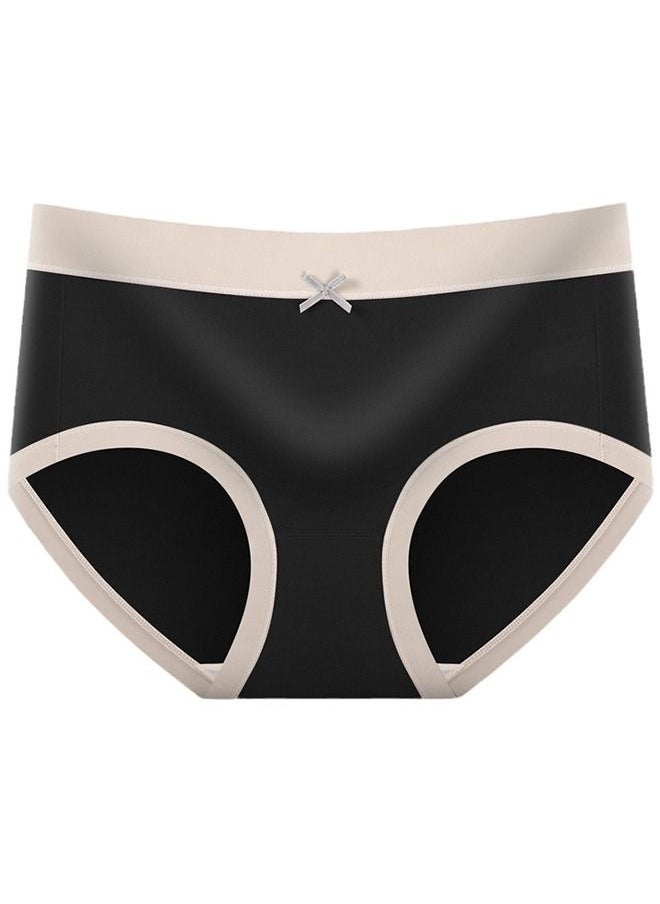 Umiwin - 2 Pcs Fashion Women Panties Breathable Satin Traceless Briefs Thin Ice Silk Female Underwear - Image 1