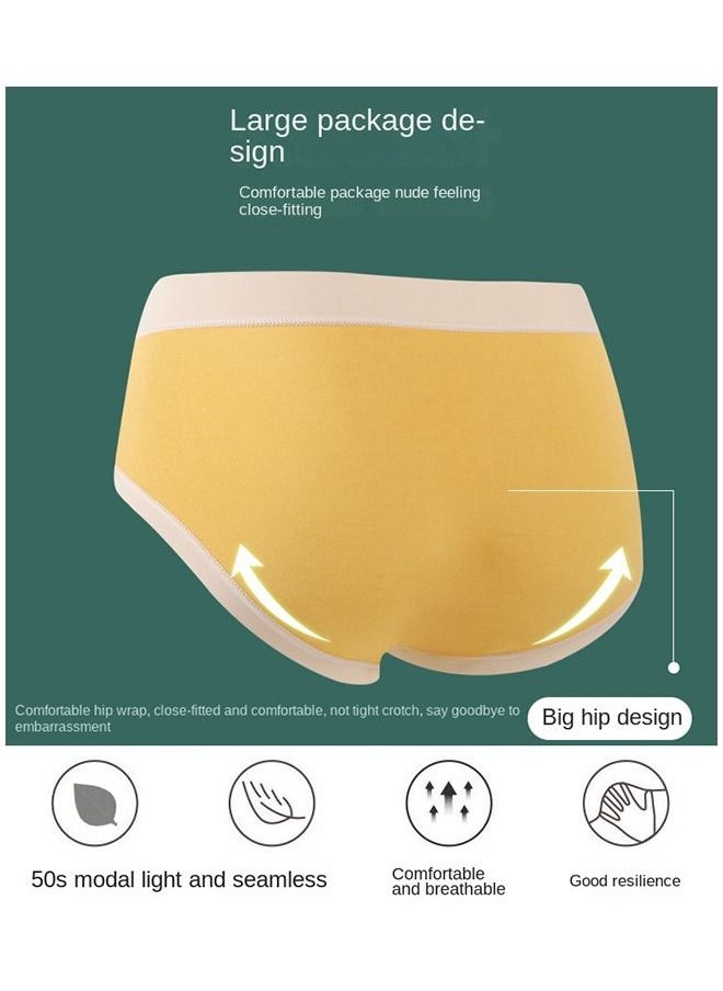 Umiwin - 2 Pcs Fashion Women Panties Breathable Satin Traceless Briefs Thin Ice Silk Female Underwear - Image 1