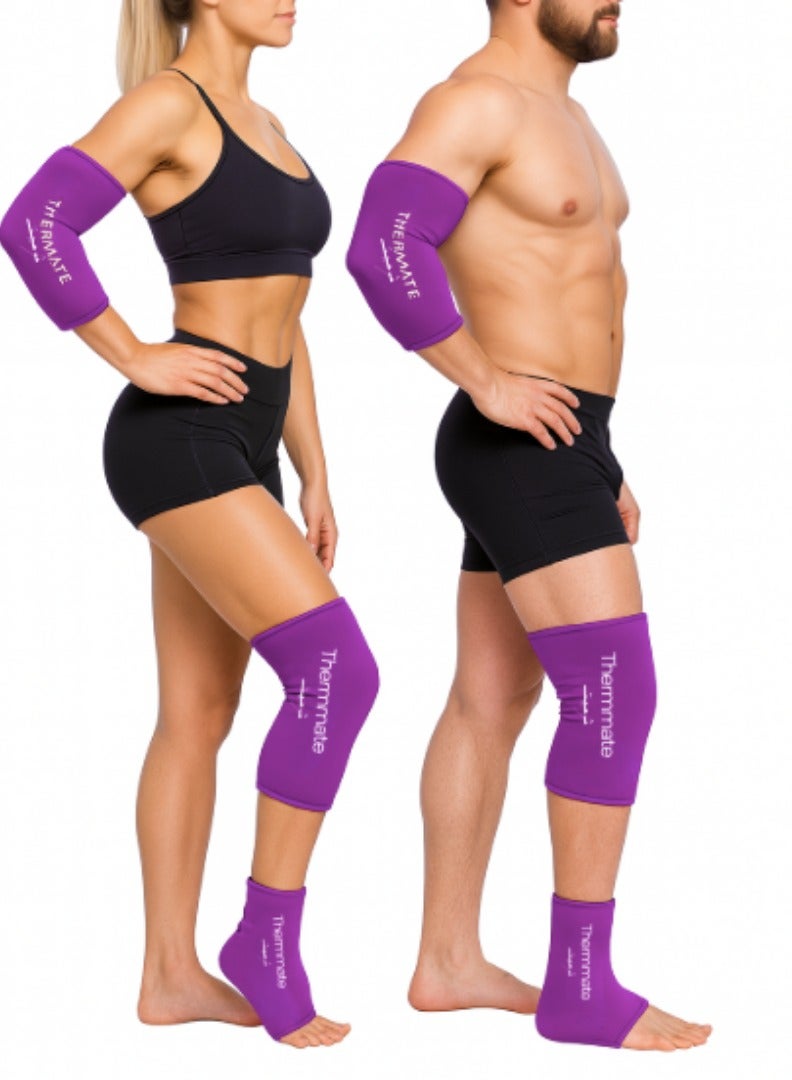 Thermmate Thermmate Reusable Hot & Cold Gel Pack – Flexible Compression Wrap for Knee, Ankle & Elbow – Pain, Swelling & Injury Relief – Microwave & Freezer Safe – for Sports, Recovery, and Arthritis  - Image 1