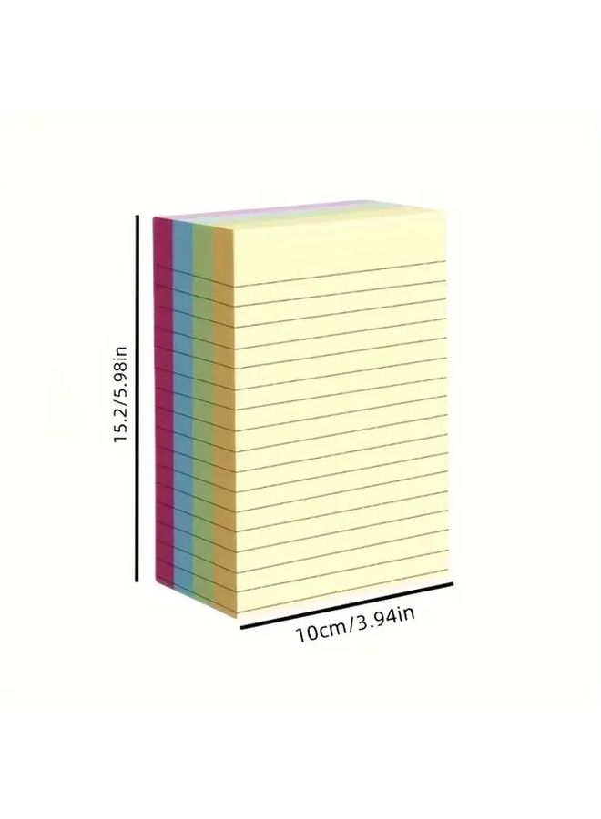 Large 5 98x3 94 Inch Colorful Tear Off Sticky Notes 100 Sheets 4 Colors Memo Pad - Image 3
