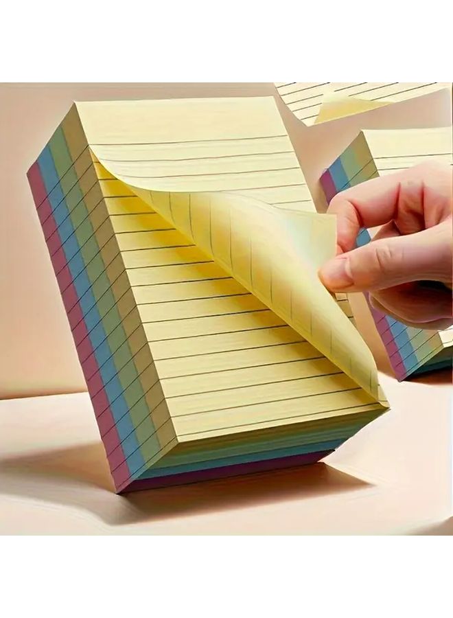 Large 5 98x3 94 Inch Colorful Tear Off Sticky Notes 100 Sheets 4 Colors Memo Pad - Image 1