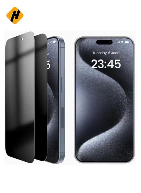 Glass for iPhone 15 Pro Max Screen Protector Tempered Glass Full Glue Edge-to-Edge Screen Protector for iPhone 15 Pro Max (2023) (IPHONE 15 PRO MAX)