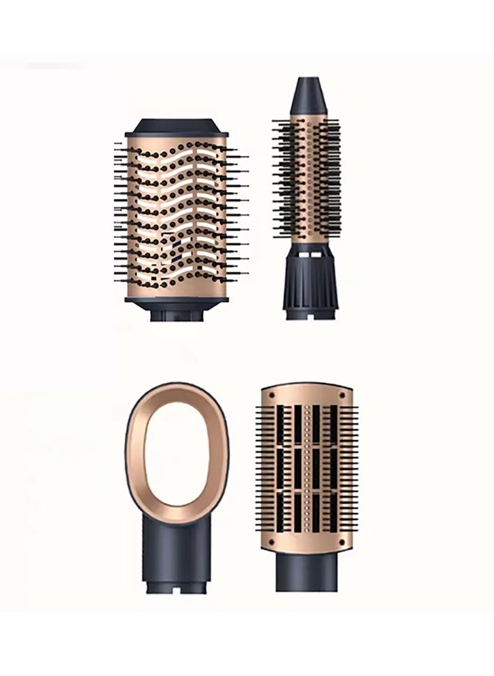 MoeHair - Professional 4 IN 1 hair dryer brush for women and girls , 1000W dries and maintains hair moisture and reduces styling time. MO-7154 brush, with an elegant design for easy use at home or as a hairdresser. Fast performance for styling fine and curly hair. - Image 1