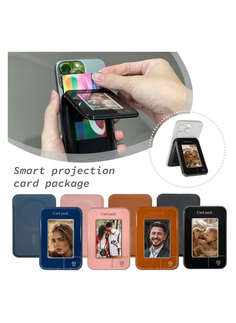 lekikpo - DIY E-Ink Phone Case for iPhone with NFC, Smart DIY Electronic Ink Screen Phone Case, APP Operation Smart Photo Rear Projection Customiza Phone Card Holder, Display Image 2.7in On Phone Holder - Image 1