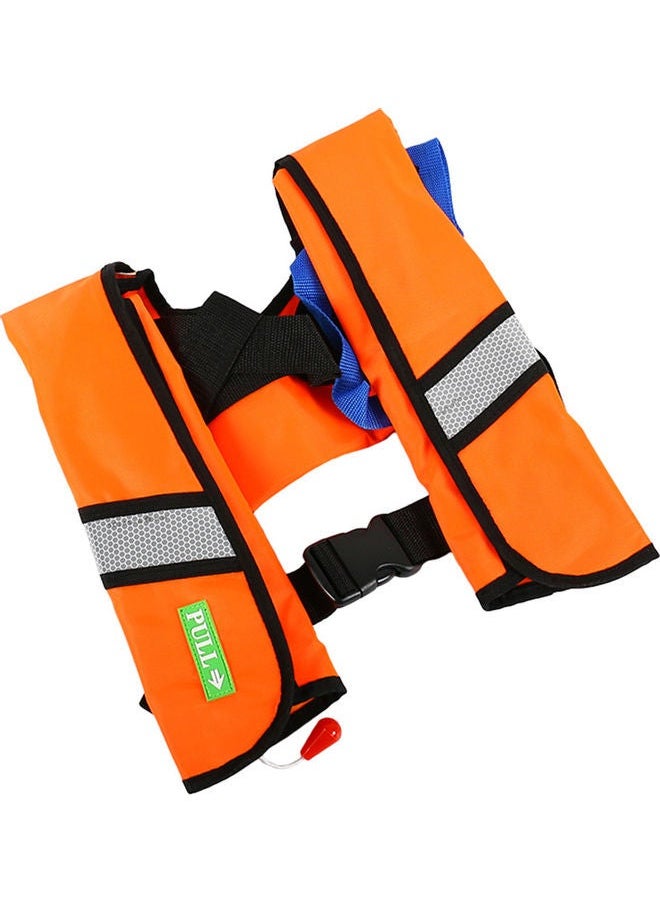 NIBEMINENT Manual Inflatable Water Sports Survival Jacket Orange 35.00X5.00X32.00cm  - Image 3