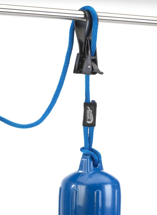 Danik Hook Soft Flex Marine Fender Hanger (Made in USA) – Knotless Adjustable Strap for Quick Fender Height Changes – Fits Rails, Towers, and Cleats on Powerboats and Sailboats - Image 4