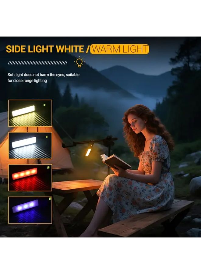 1Pack ABS Magnetic LED Flashlight Portable Work Lamp With Pen Clip Multiple Modes - Image 3