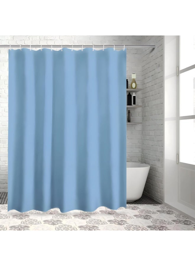 ستارة حوض الاستحمام - ستارة حوض الاستحمام 180 × 180 مثالية لحمامك بخصائص مقاومة للماء والعفن لون أزرق - Image 2