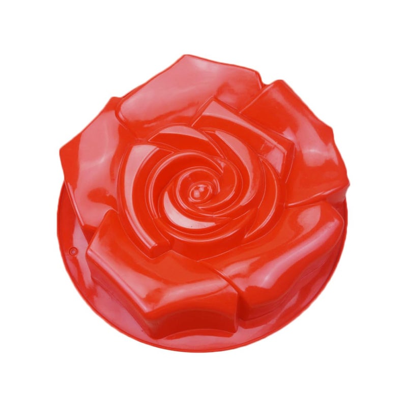 Large Rose Shape Silicone Cake Mold Nonstick Baking Pan For Home DIY - Image 2