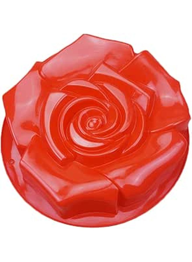 Large Rose Shape Silicone Cake Mold Nonstick Baking Pan For Home DIY - Image 1
