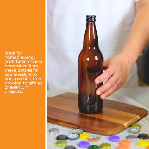 FastRack 24-Pack 12oz Amber Longneck Glass Beer Bottles - Image 3