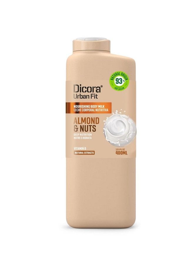 Dicora Urban Fit - حليب الجسم بفيتامين ب للبشرة الجافة باللوز والمكسرات 400 مل - Image 1