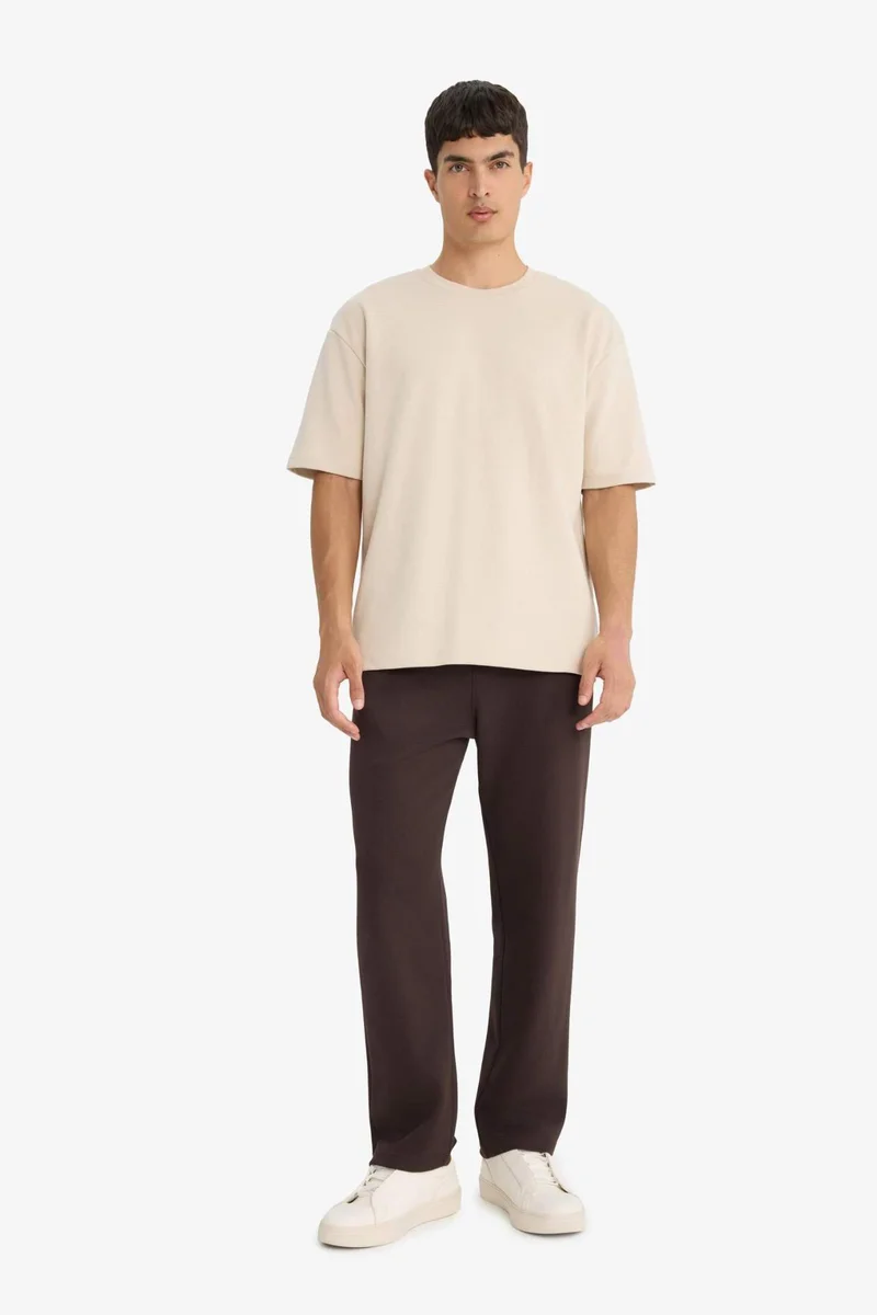 Defacto Regular Fit Tie Waist Straight Leg Sweatpants