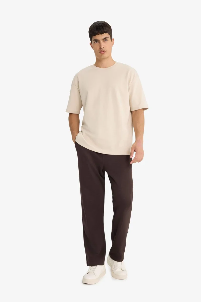 Defacto Regular Fit Tie Waist Straight Leg Sweatpants