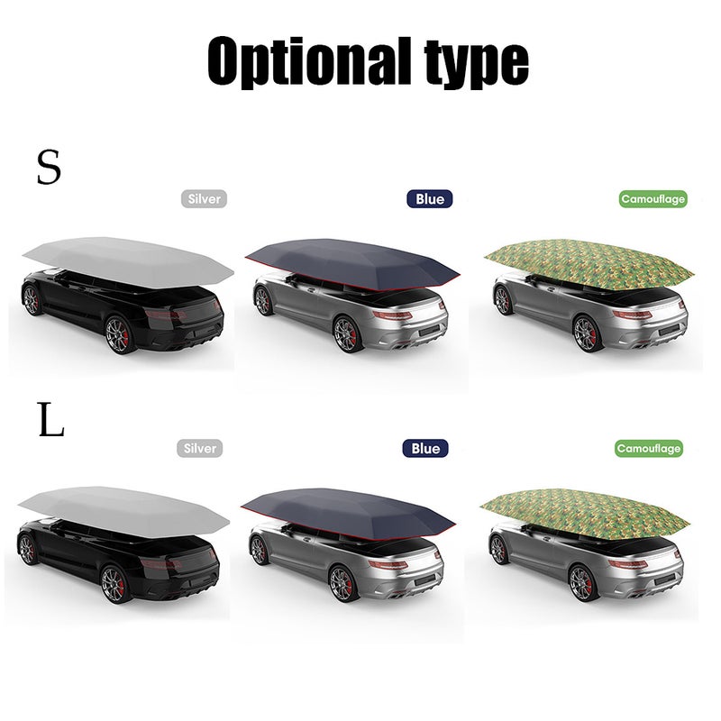 Outdoor Car Vehicle Tent Car Sunshade Cover Snap Buckle Proof Polyester Cover Without bracket - Image 3