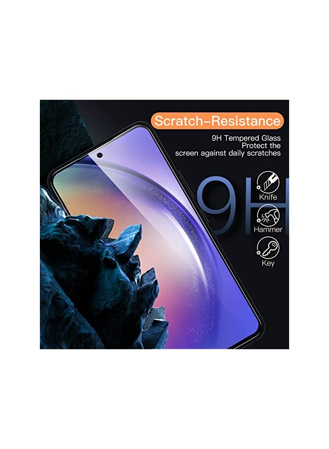 Jetech Screen Protector for Samsung Galaxy A54 5G 6.4-Inch, 9H Tempered Glass Film, Anti-Scratch, HD Clear, 3-Pack - Image 5