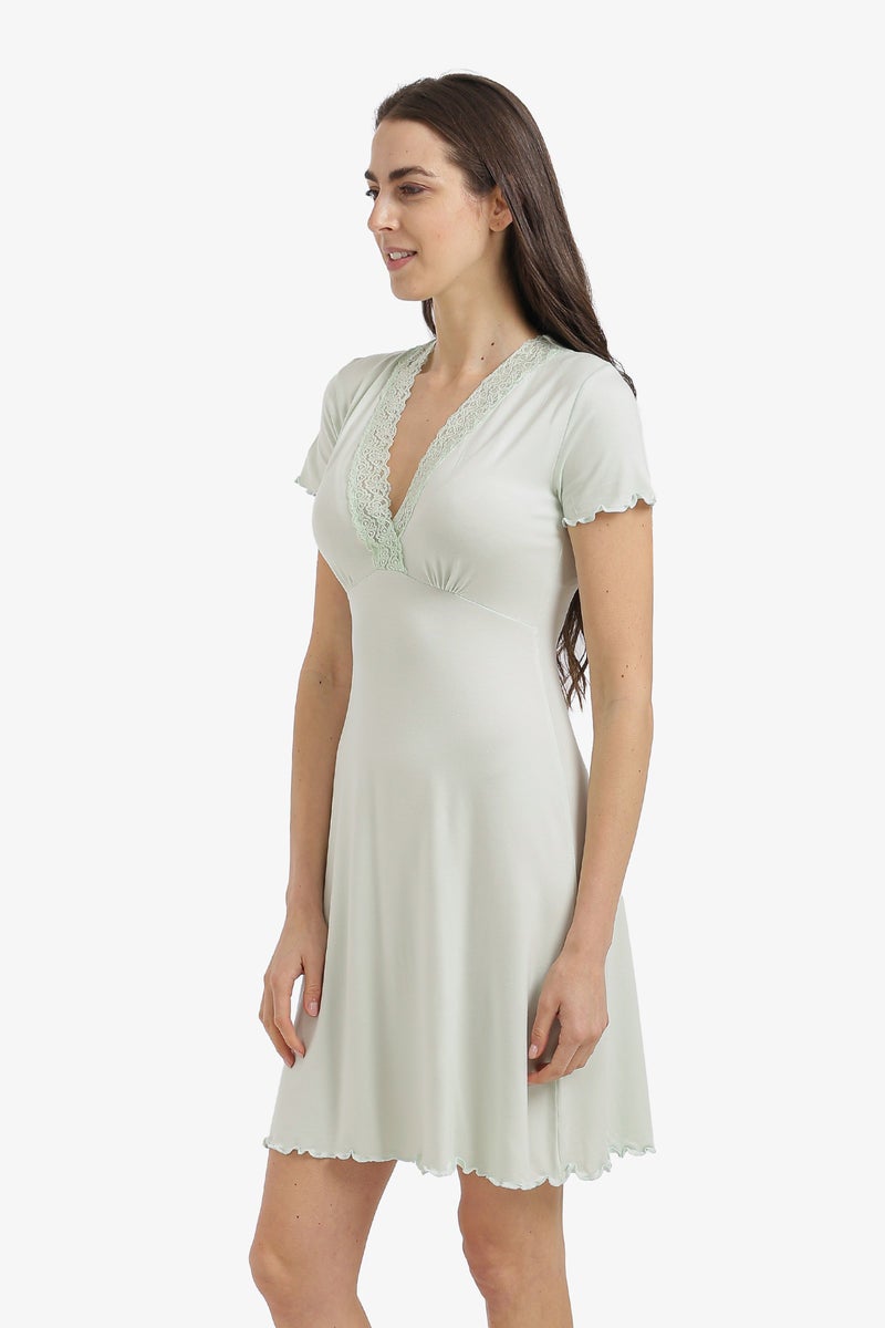 Carina Lace V-Neck Nightgown - Image 2