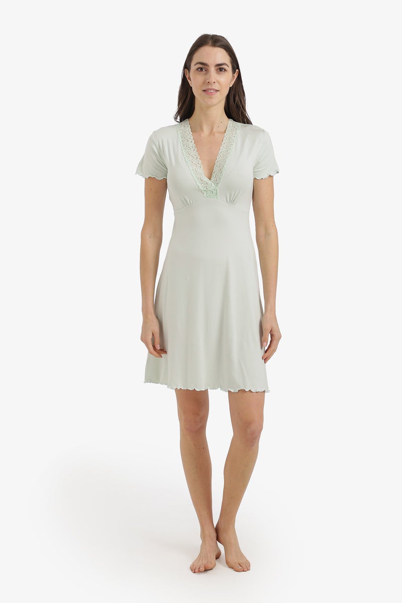 Carina Lace V-Neck Nightgown - Image 5
