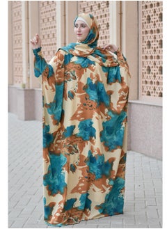 DAMAS COLLECTION P106-Ramadan Butterfly abaya with scarf from soft crepe,Muslim women abaya,ramadan prayer dress,wide abaya for women  - Image 2