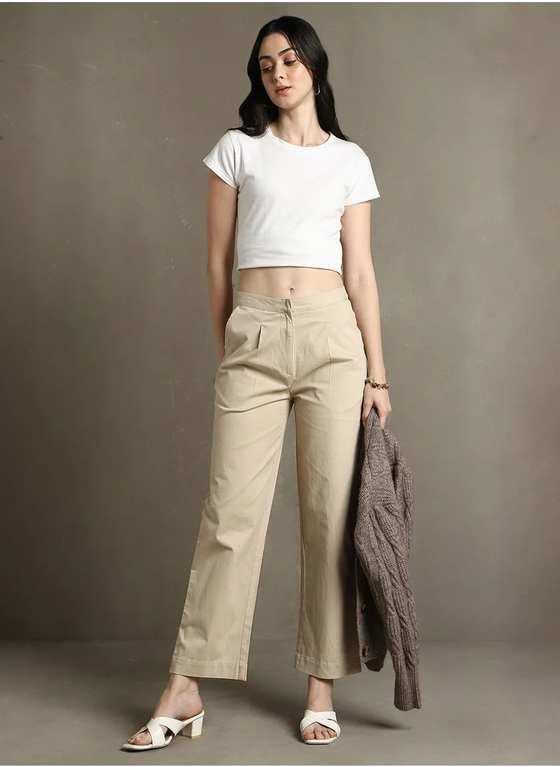 دينيس لينغو Light Khaki Pants For Women