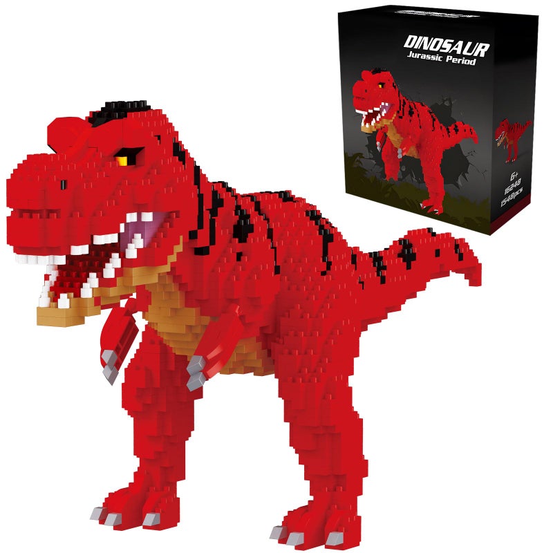 CSNRHG Dinosaur Torvosaurus Building Blocks Model Decor Micro Mini Blocks Toy Birthday for Age 6 Children Adults Teens 1548 Pieces - Image 3