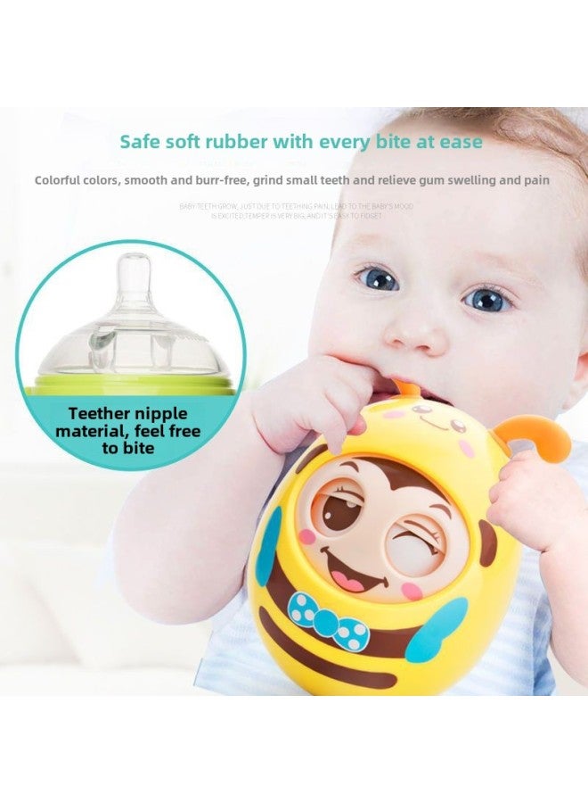 لعبة بهلوان للأطفال كبيرة من 3-6-12 شهرًا للأطفال من عمر 0-1 سنة التعليم المبكر لغز دمية الإيماء بعمر 0-1 سنة-اللون: كوب ماء - Image 4