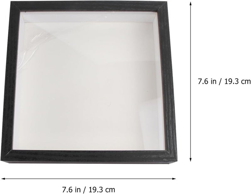 Fashion Photo Frame and Specimen Flower Display Holder, Black 7-inch Hollow Creative DIY Paper Quilling Picture Frame for Tabletop Decoration and Home Display - Image 2