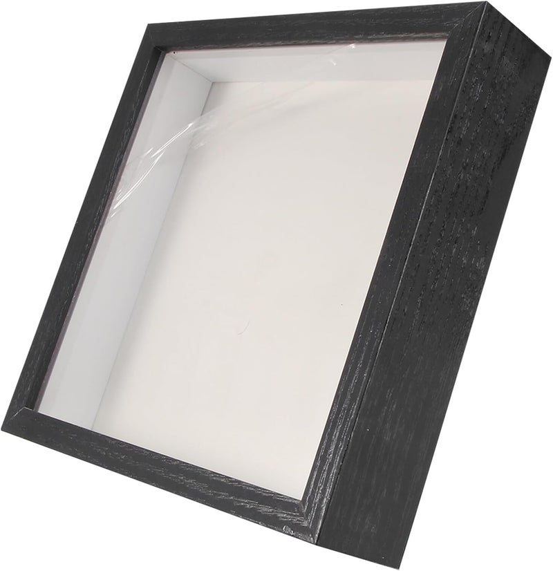 Fashion Photo Frame and Specimen Flower Display Holder, Black 7-inch Hollow Creative DIY Paper Quilling Picture Frame for Tabletop Decoration and Home Display - Image 1