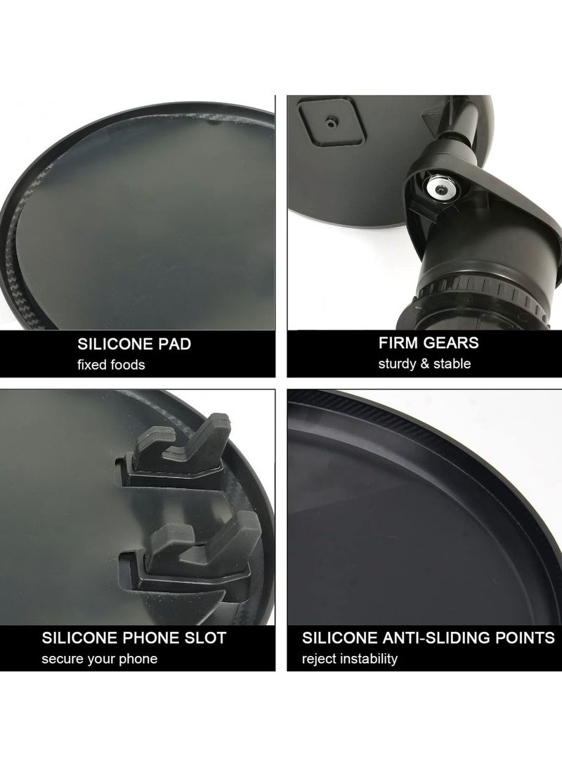 MOB Car Cup Holder Tray, Multifunctional Car Holder with Travel Trip Food Tray, Adjustable 360 Degree Rotatable Holder M-2374 - Image 4