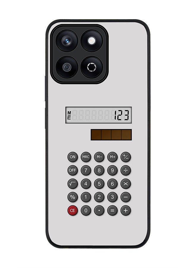 Stylizedd For Honor X7c 4G Case,Slim fit Camera Protection, Shockproof Thin Phone cover  - Calc (White) - Image 1