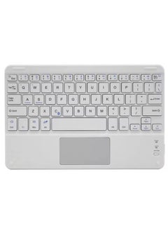 Square Hat Touch Bluetooth Keyboard For Apple Lenovo Huawei Mobile Phone Tablet Magnetic Magic Control Wireless Charging Keyboard-Color:9 Inch Touch White-Product Type:Ten Inch Type-c Charging (send Charging Line)