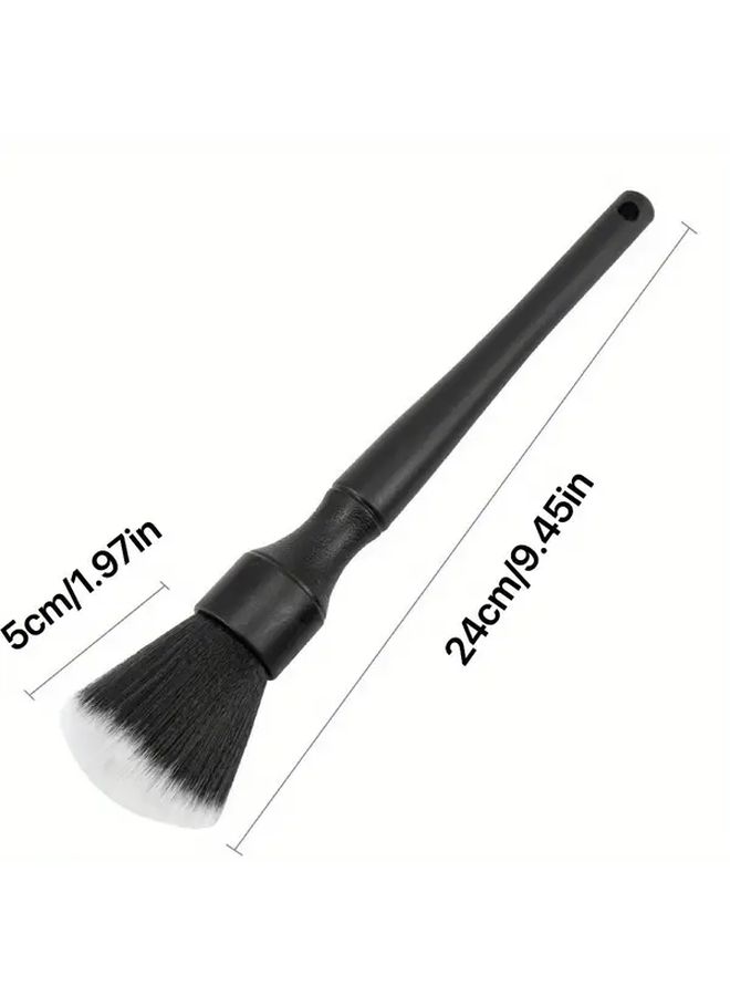 Black Auto Interior Cleaning Tool 2pcs Air Vent Brush Soft Bristle Car Gap Dust Removal - Image 2