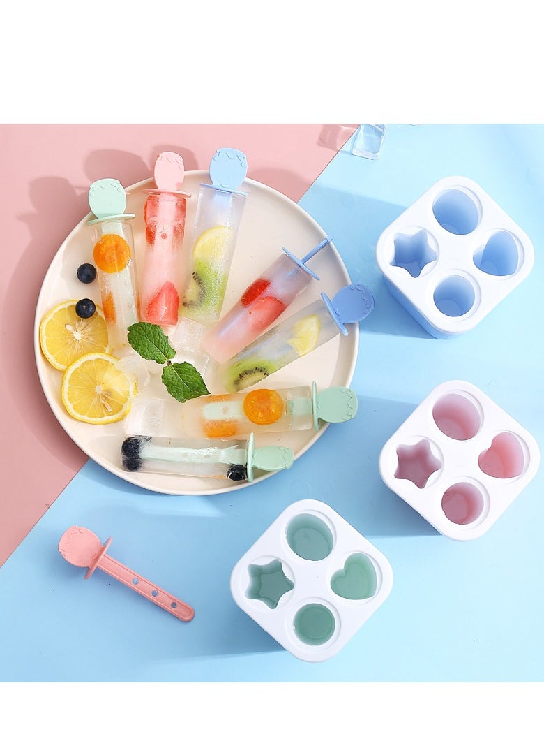 Diy Ice Cream Popsicle Mold, Multifunctional Popsicle Maker Ice Pop Molds, Reusable Ice Pop Moulds Bpa Free Ice Lolly Maker For Children