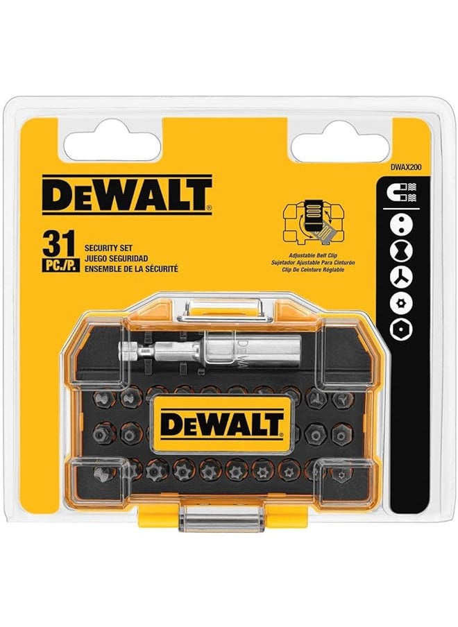 DEWALT Screwdriver Set Security 31 Piece Dwax200 One Size  - Image 1