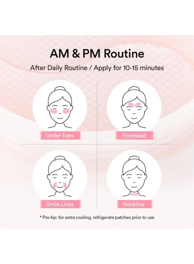 ابيب لصقات بي دي آر إن ريتينال للعين، 60 لصقة جيلي، لصقات كورية للعين لعلاج انتفاخات العين والهالات السوداء، مضادة للتجاعيد، غنية بالكولاجين والكافيين والنياسيناميد - Image 3