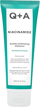 Q+A QA Niacinamide Gentle Exfoliating Cleanser Niacinamide Inulin and Fructose protect your skin against irritation and sensitivity whilst promoting clear calm skin 125ml - Image 1