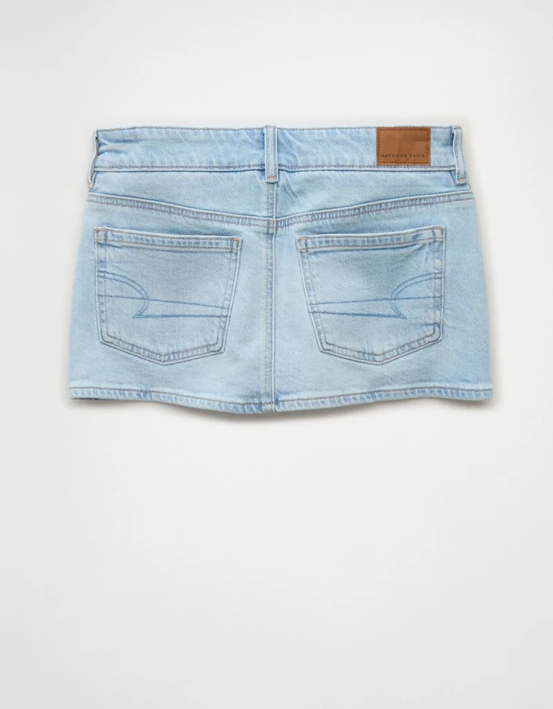 American Eagle  AE Stretch Super Low-Rise Perfect Micro Mini Skirt for Women | Best Price UAE