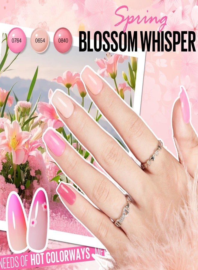 MEFA 46 Pcs Gel Nail Polish Set, 42 Colors All Seasons Nail Polish Set Colorful Begginer Kit with Base Coat & Glossy/Matte Top Coat, Gel Nail Art Manicure Salon DIY Gifts for Girls - Image 3