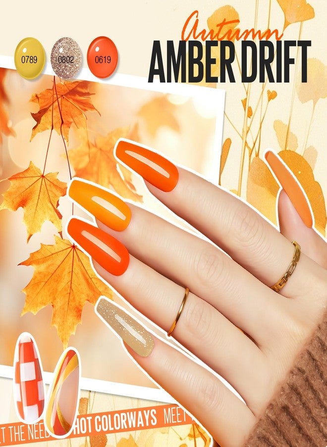 MEFA 46 Pcs Gel Nail Polish Set, 42 Colors All Seasons Nail Polish Set Colorful Begginer Kit with Base Coat & Glossy/Matte Top Coat, Gel Nail Art Manicure Salon DIY Gifts for Girls - Image 5