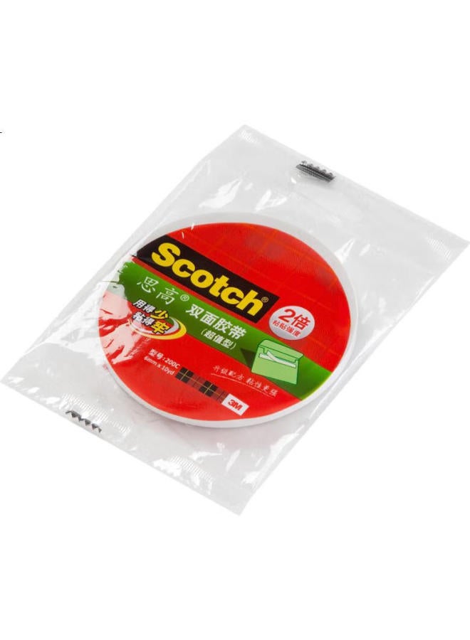 3M 3M Tape, 12-Pack, Shigao 200C-6, Double-Sided Strong Adhesive Cotton Paper Tape - Image 1