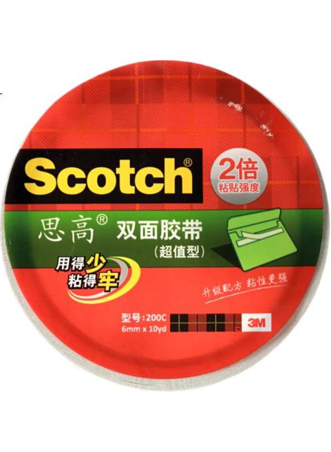 3M 3M Tape, 12-Pack, Shigao 200C-6, Double-Sided Strong Adhesive Cotton Paper Tape - Image 2