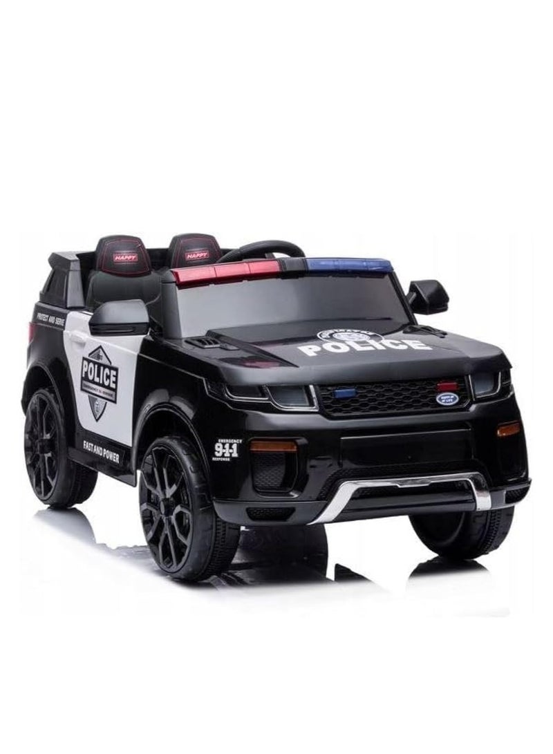 Police Car Electric Ride On Black BBH021Q/2110L - Image 1