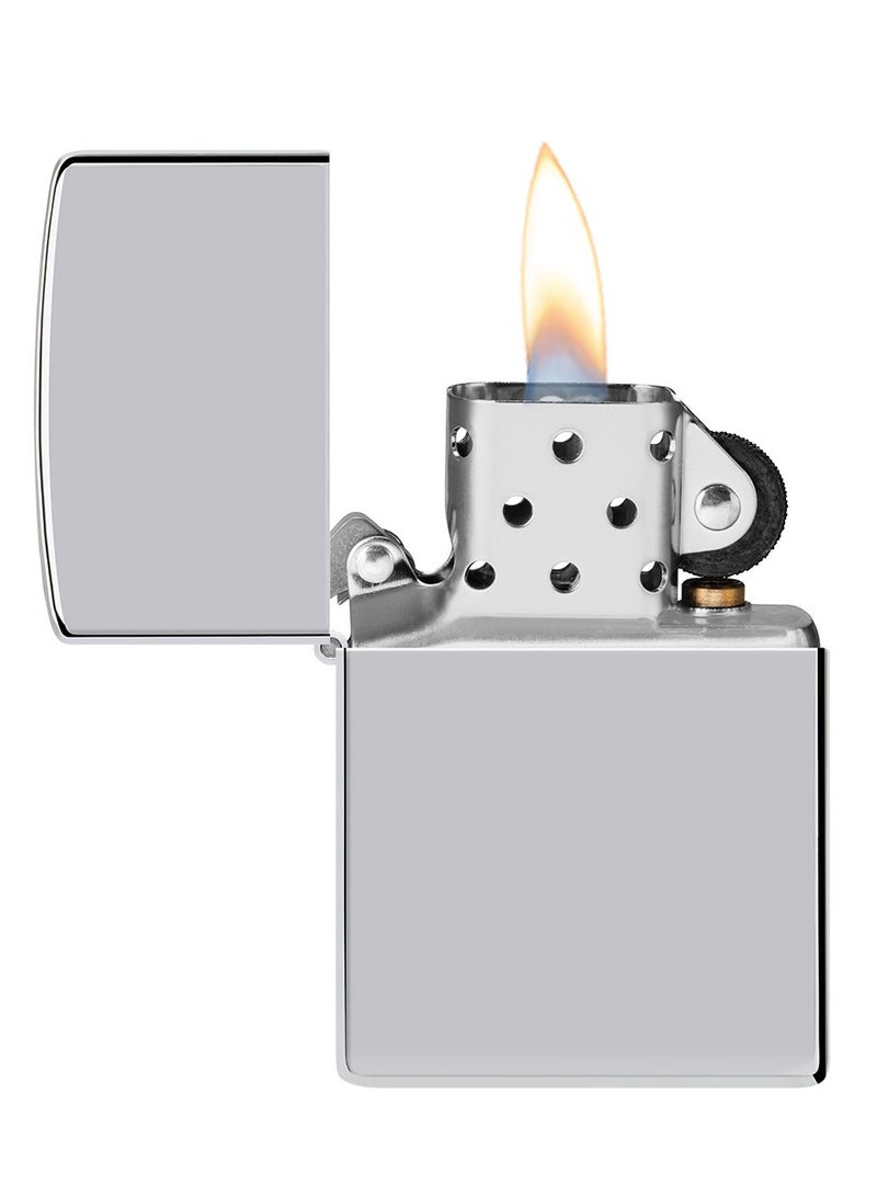 Zippo Ae401301 167 Zippo Flame Design Armor High Polish Chrome Windproof Lighter - Image 3