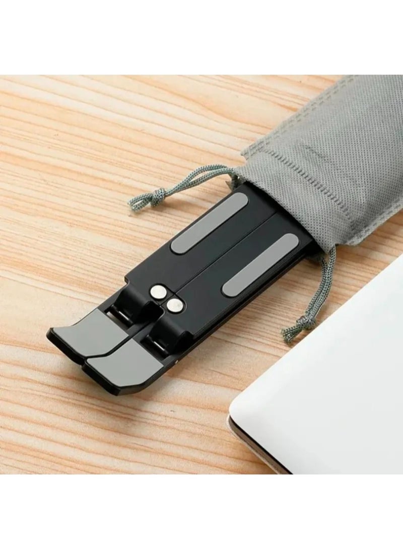 Adjustable Laptop Stand with Cooling Fan, Multi-Angle & Portable Aluminum Foldable Riser for Notebook, Tablet, Phone, and Book - Ergonomic Desk Holder - Image 5