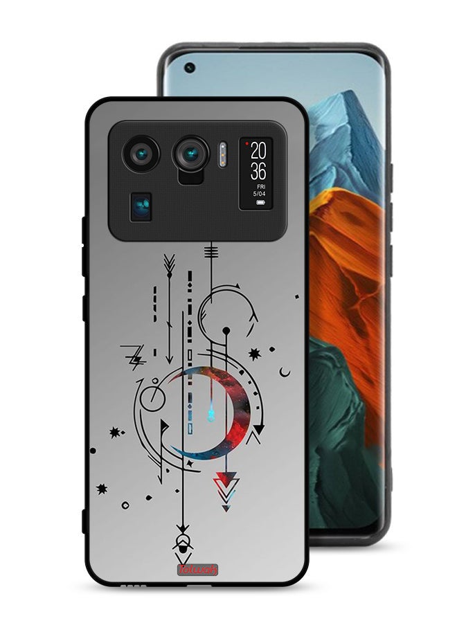 Tolwak Xiaomi Mi 11 Ultra Protective Case Cover Moon And Arrows Art Pattern - Image 1