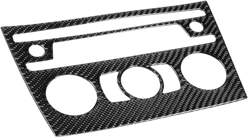 Light durable upgraded substance Carbon Fiber CD Panel Trim Frame, Air Conditioning CD Panel Cover for E84 X1 2011–2015, Glossy Interior Car Decoration with Precision Fit and Rustproof Design Diverse requirement fit - Image 2