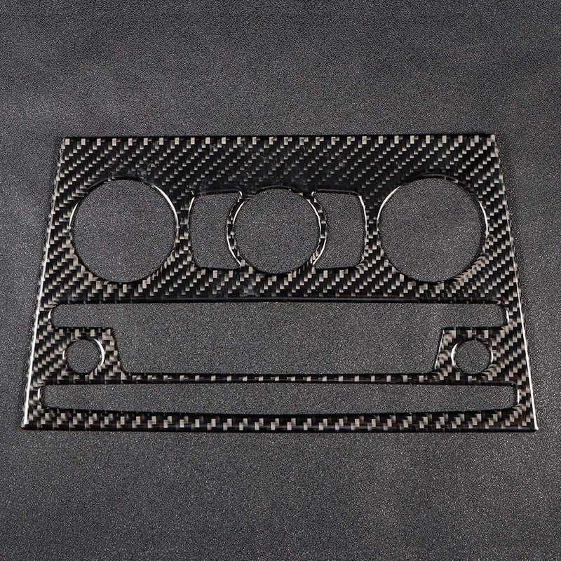 Light durable upgraded substance Carbon Fiber CD Panel Trim Frame, Air Conditioning CD Panel Cover for E84 X1 2011–2015, Glossy Interior Car Decoration with Precision Fit and Rustproof Design Diverse requirement fit - Image 3