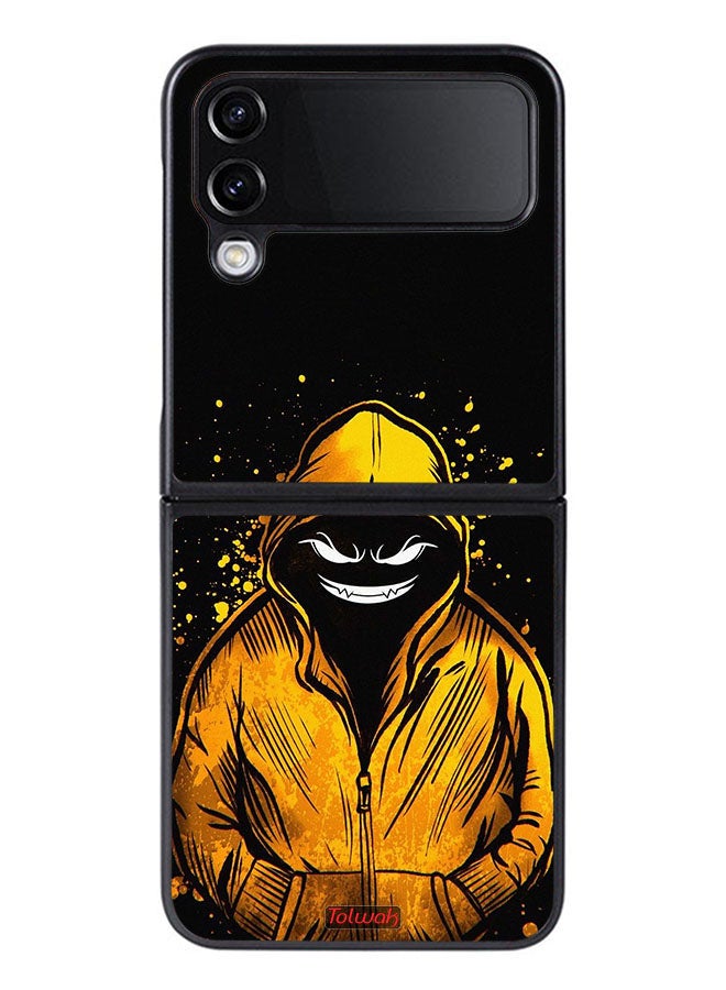 Tolwak Samsung Galaxy Z Flip 4 Protective Case Cover Marshmallow Boy Art - Image 1