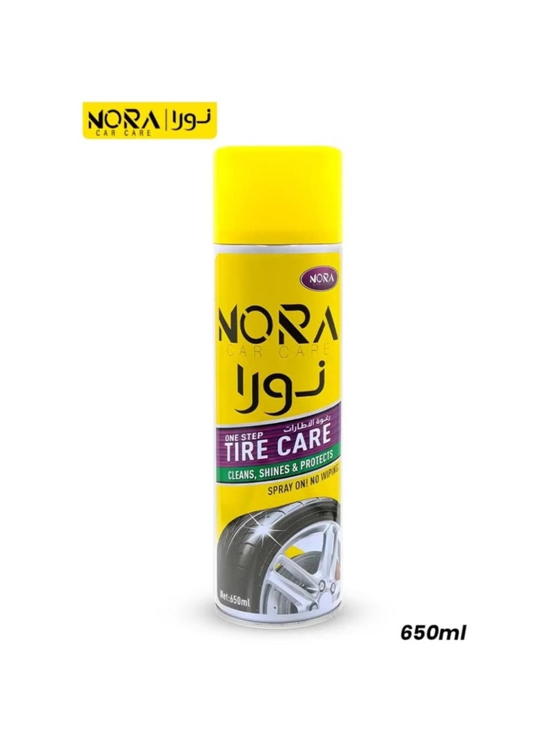 Nor1 3-in-1 Car Tire Polish Cleans, Shines, and Protects Tires from Drying and Cracks 650ml - Image 1