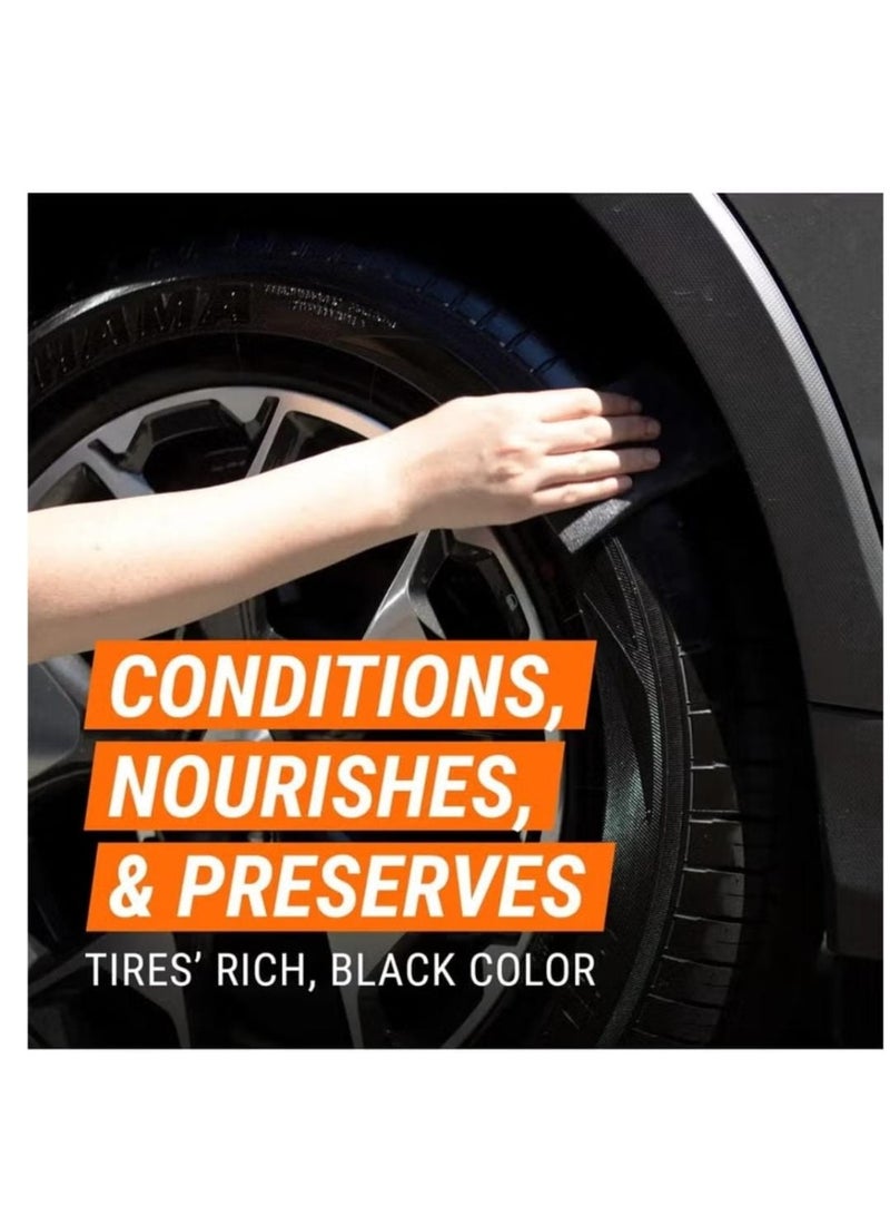 Nor1 3-in-1 Car Tire Polish Cleans, Shines, and Protects Tires from Drying and Cracks 650ml - Image 3